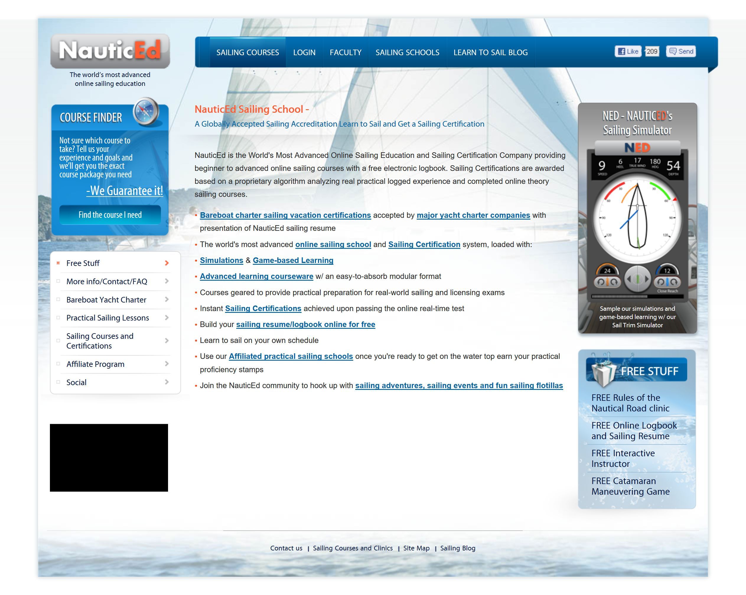 NauticEd homepage